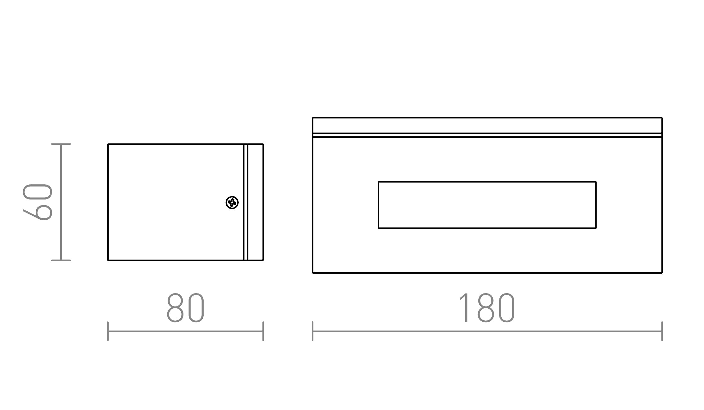 WOOP Wandleuchte lampe - Product sketch