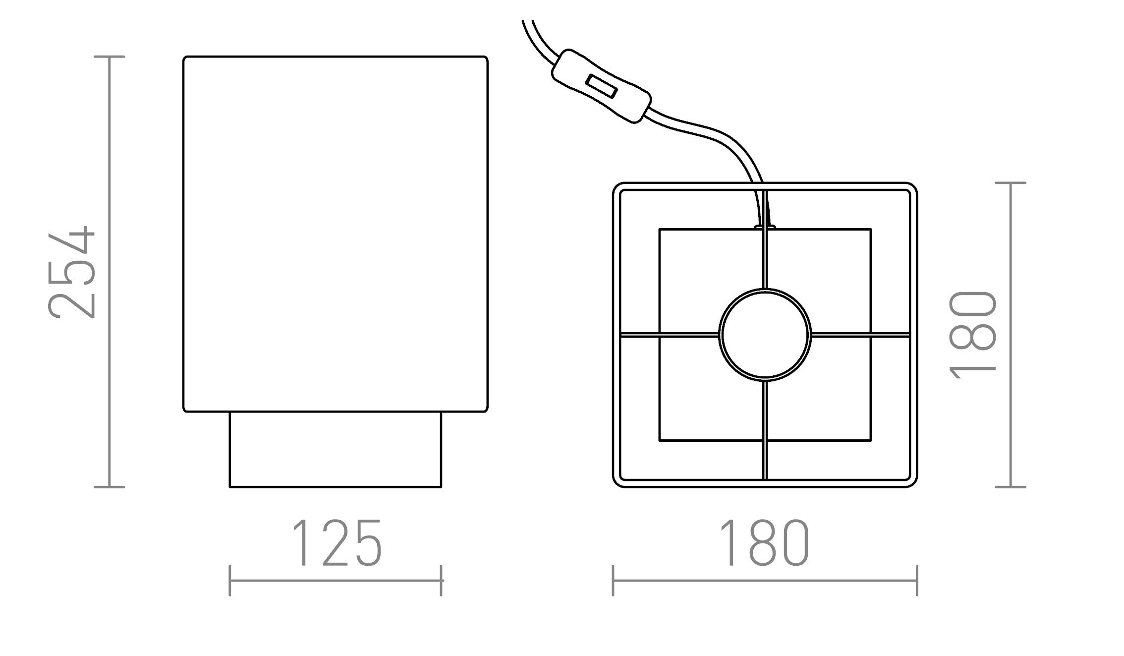 MONACO table lamp - Product sketch