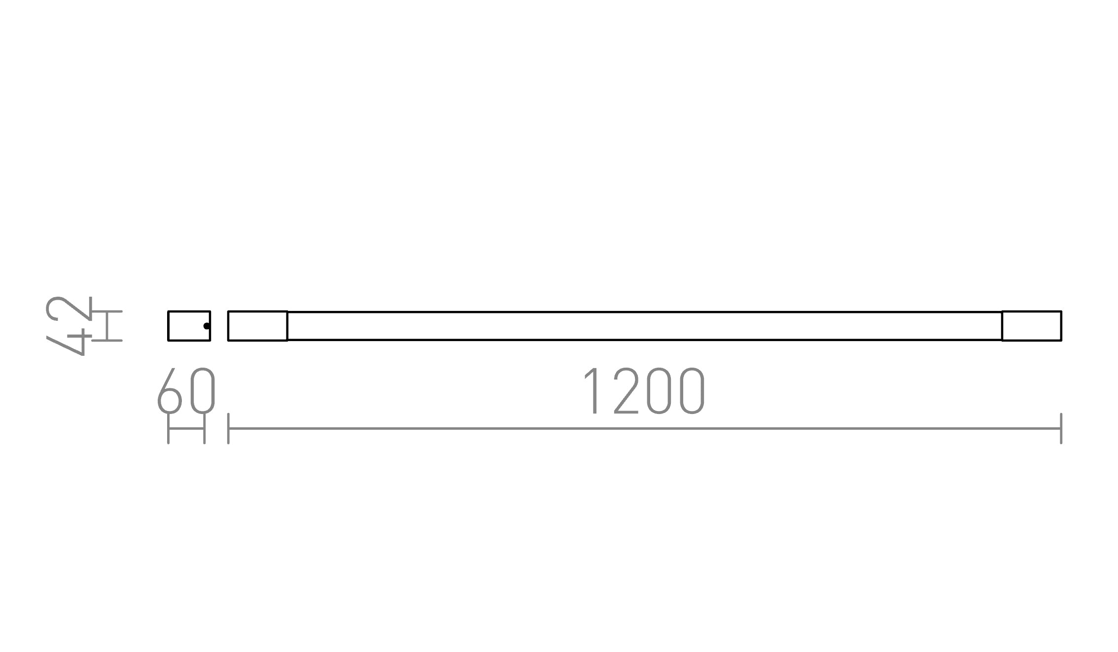 IMPERIA 120 de perete lampă - Product sketch