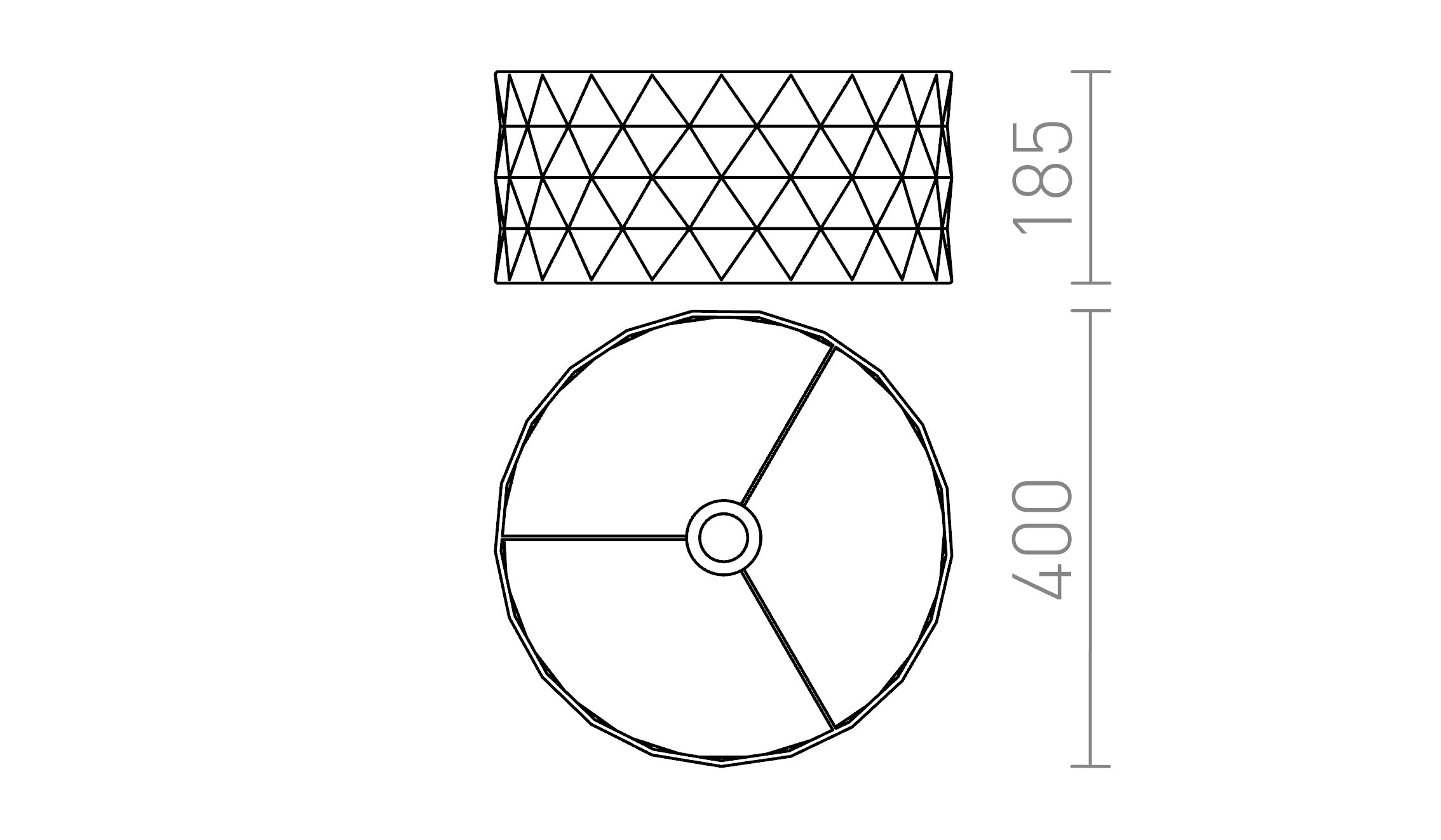JAKARANDA 40 shade - Product sketch