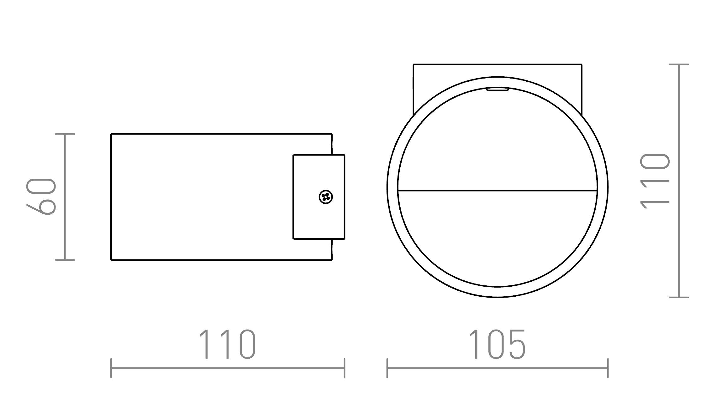 BIARITZ Επιτοίχιος λαμπτήρας - Product sketch