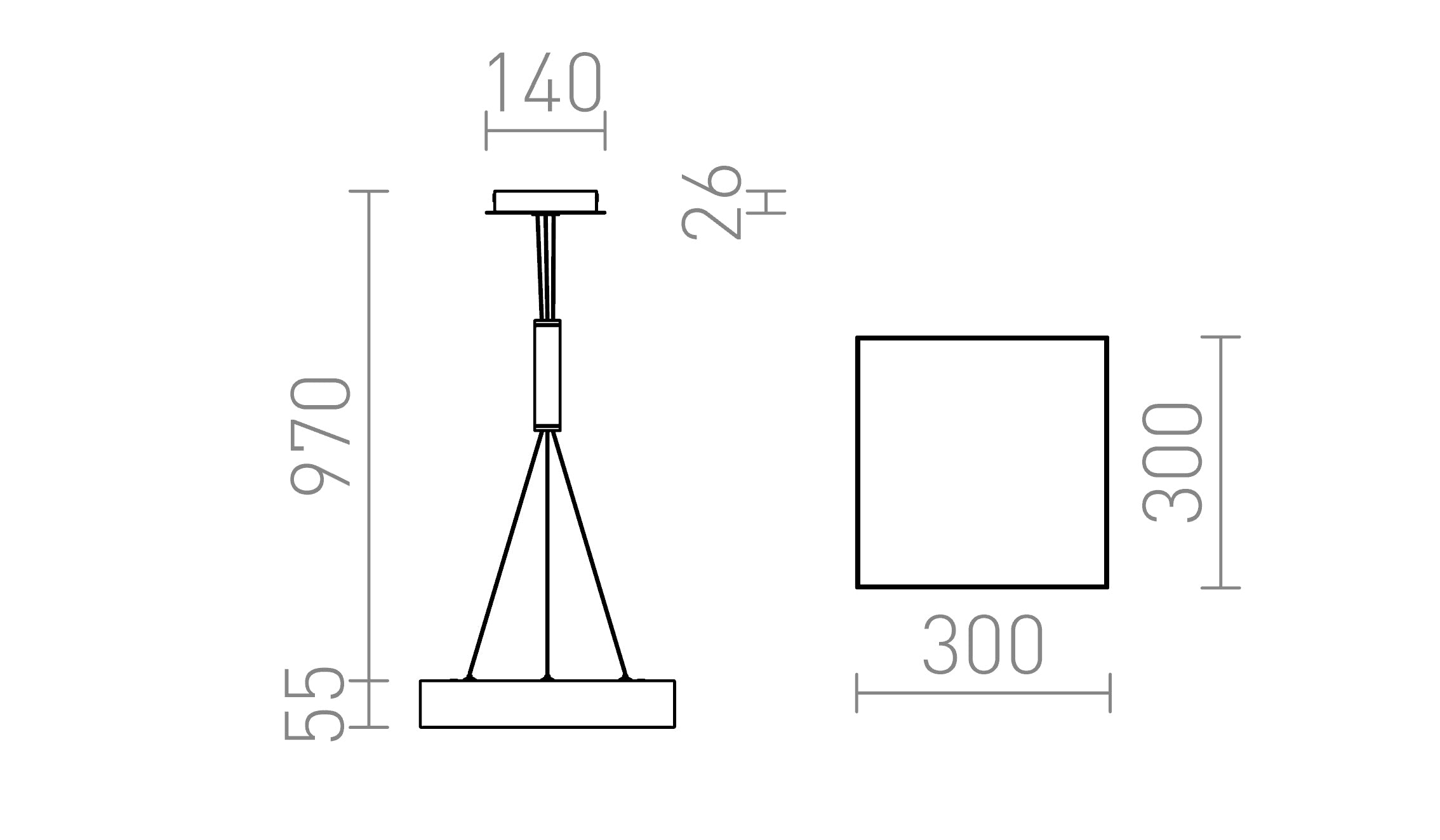 LARISA SQ 30 ZÁVĚSNÁ - Schéma produktu