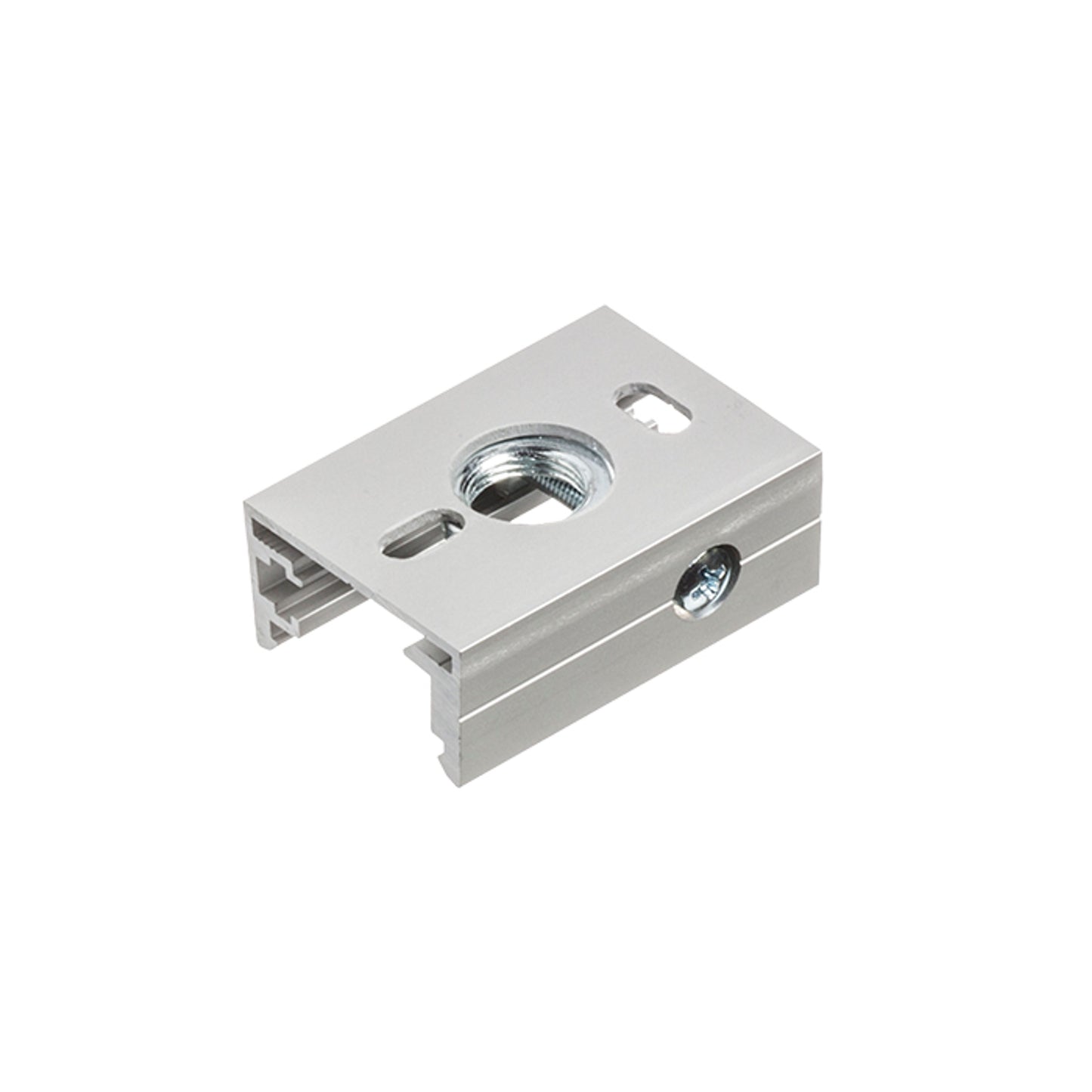 RENDL 3-circuit track system EUTRAC track clamp for 3-circuit tracks silver grey R11351 1