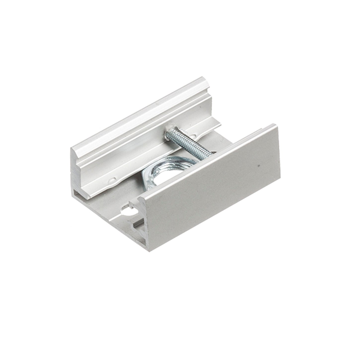 RENDL 3-circuit track system EUTRAC track clamp for 3-circuit tracks silver grey R11351 4