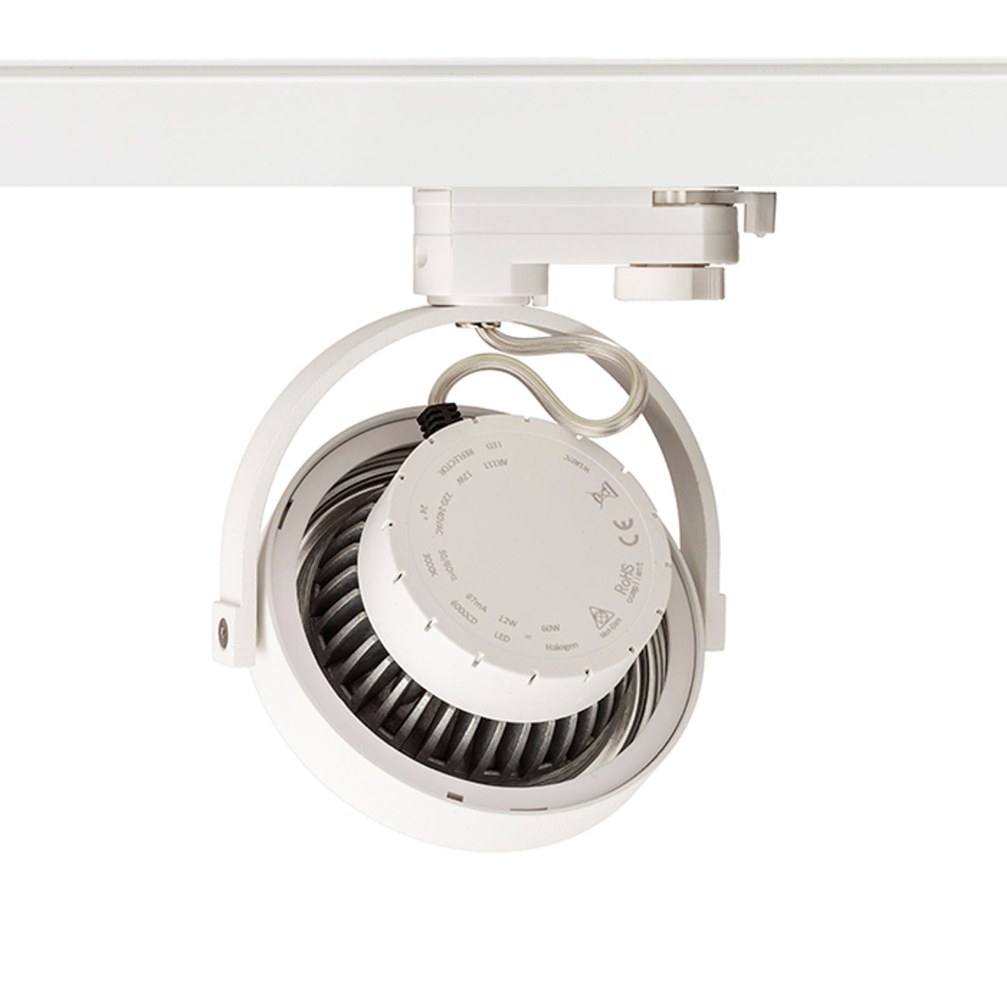 RENDL 3-circuit track system KELLY LED DIMM for 3-circuit tracks white 230V LED 12W 24° 3000K R12338 5