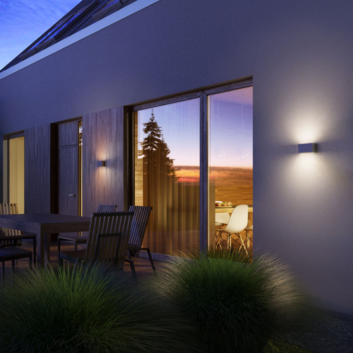 RENDL outdoor lamp TORINO wall white 230V LED 2x5W IP54 3000K R12573 5