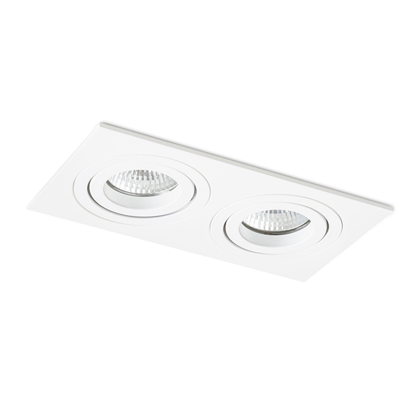 RENDL recessed light PASADENA GU10 SQ II recessed white 230V LED GU10 2x7W R12713 2