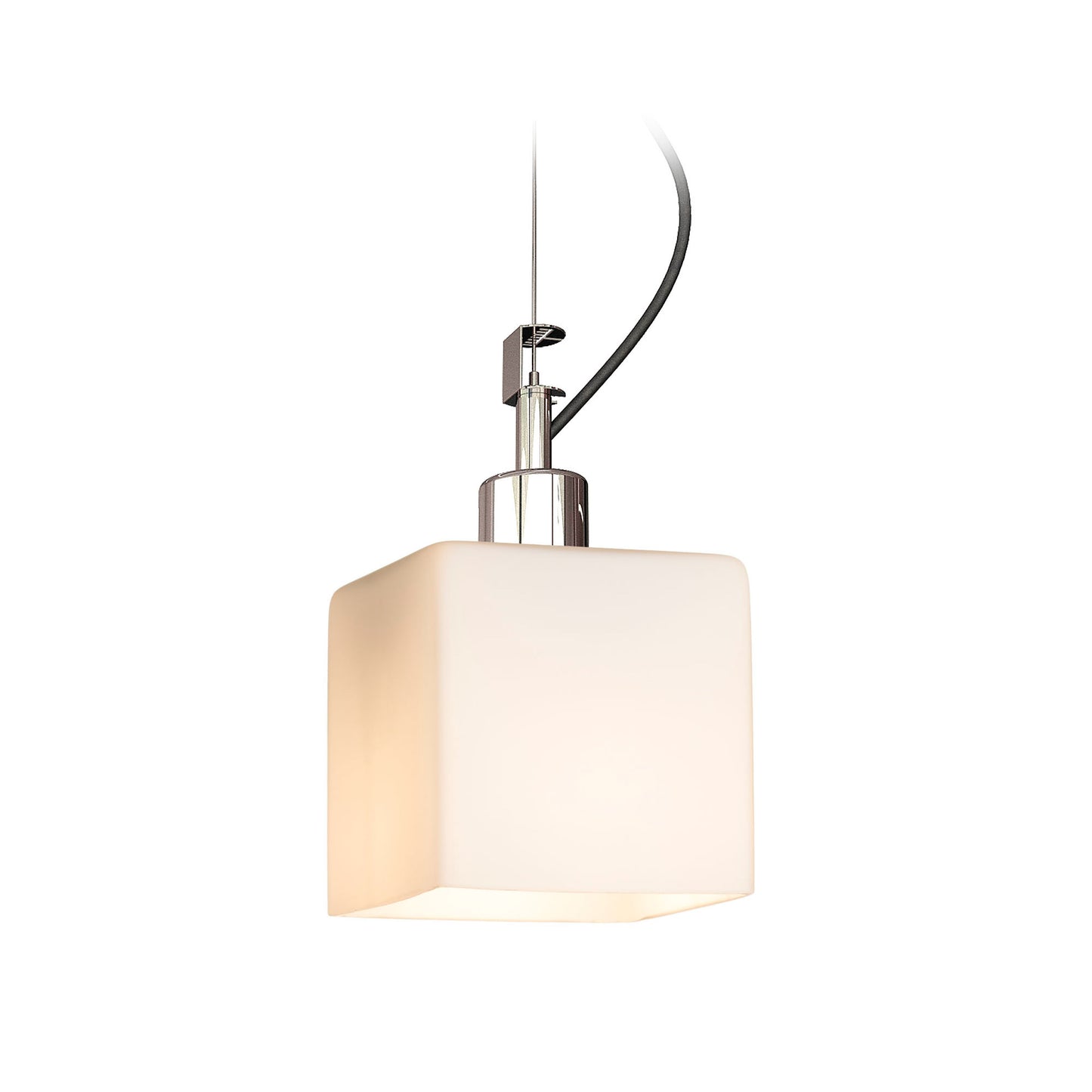 RENDL pendant lamp DADOS NEW pendant opal-colored glass/chrome 230V LED E27 11W R13821 2