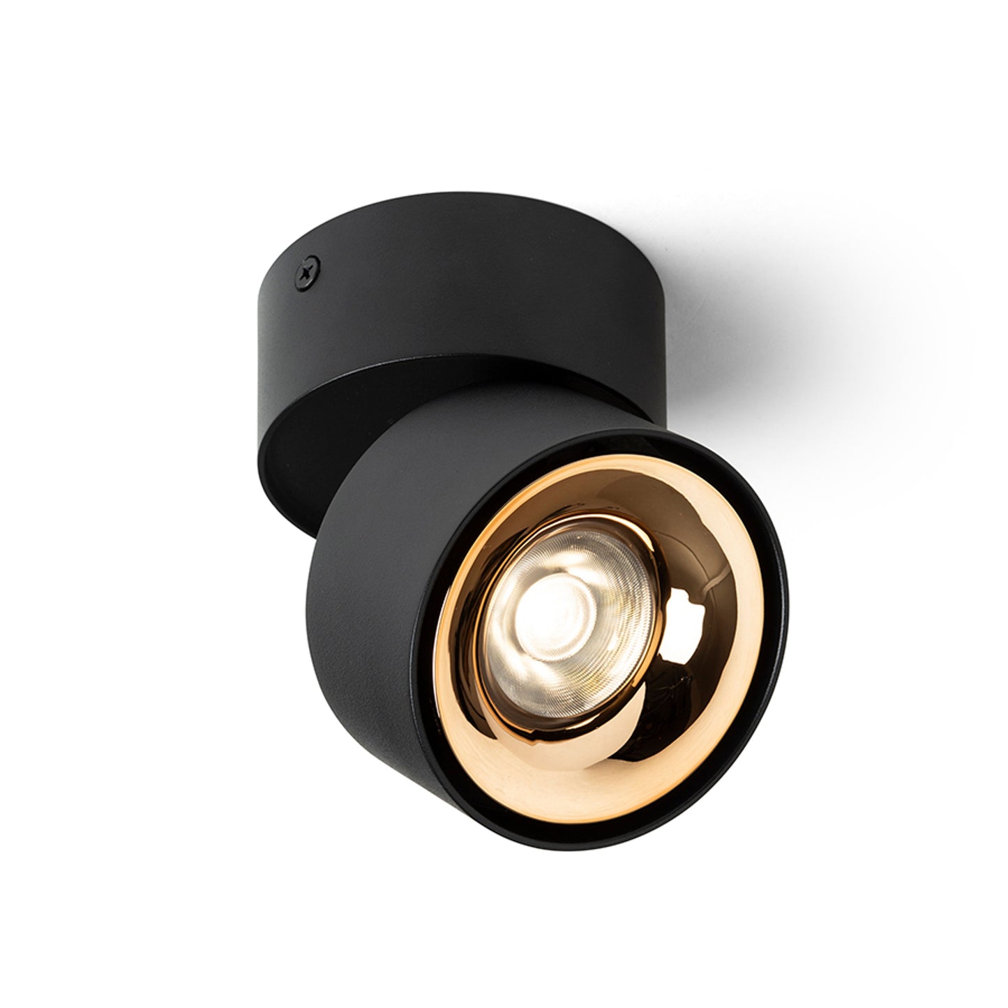 RENDL surface mounted lamp ALBANO surface mounted black/gold 230V LED 5W 3000K R14426 1