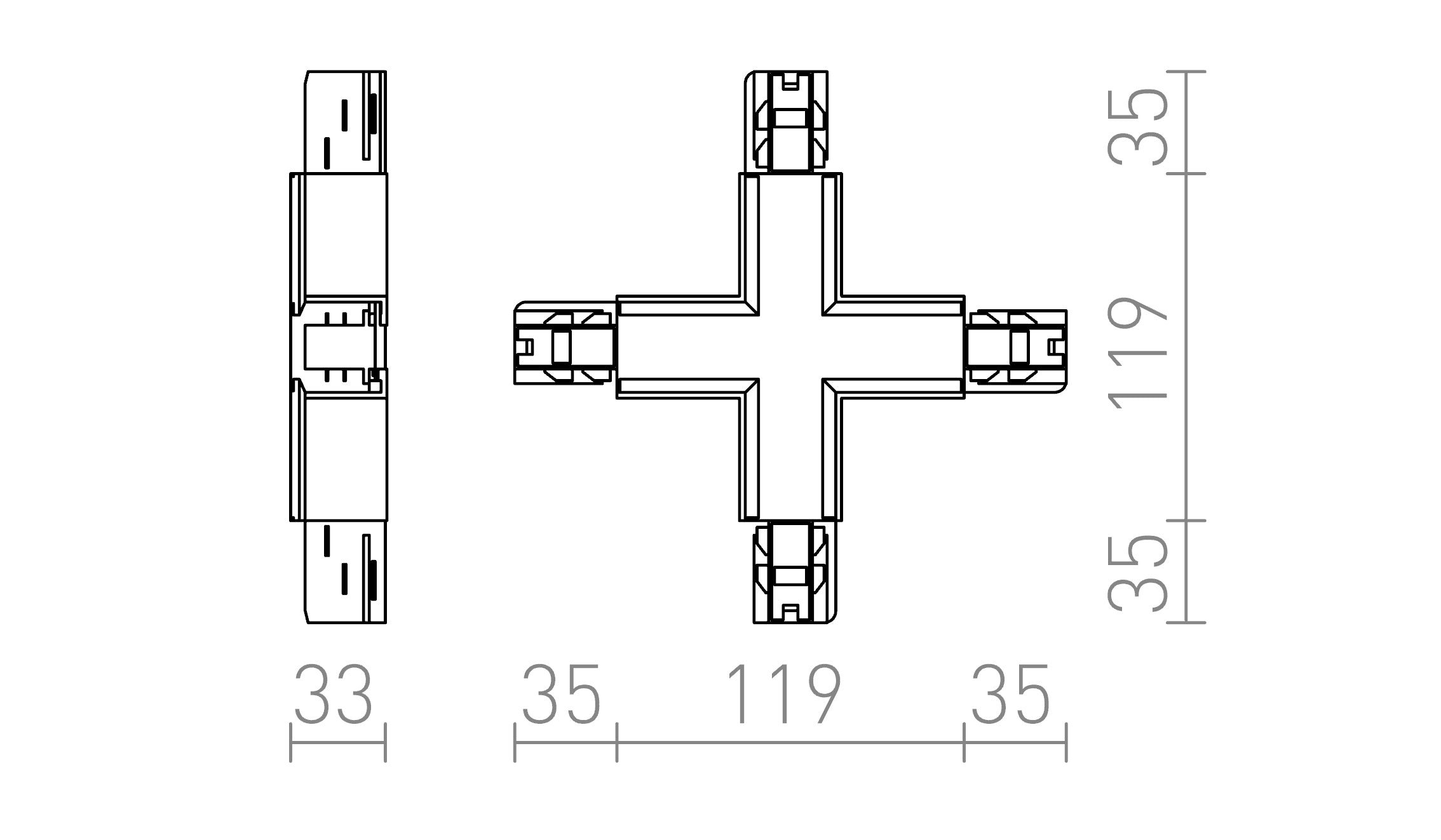 EUTRAC X-CONNECTOR - Product sketch