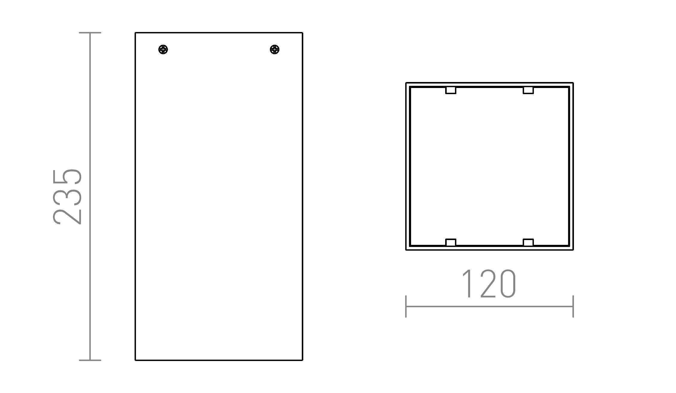 MEA SQUARE - Product sketch