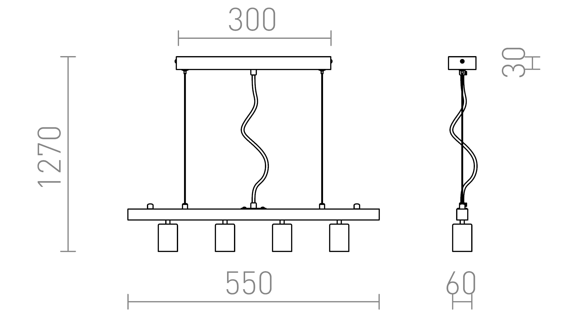 RALLONG IV PENDANT - Product sketch