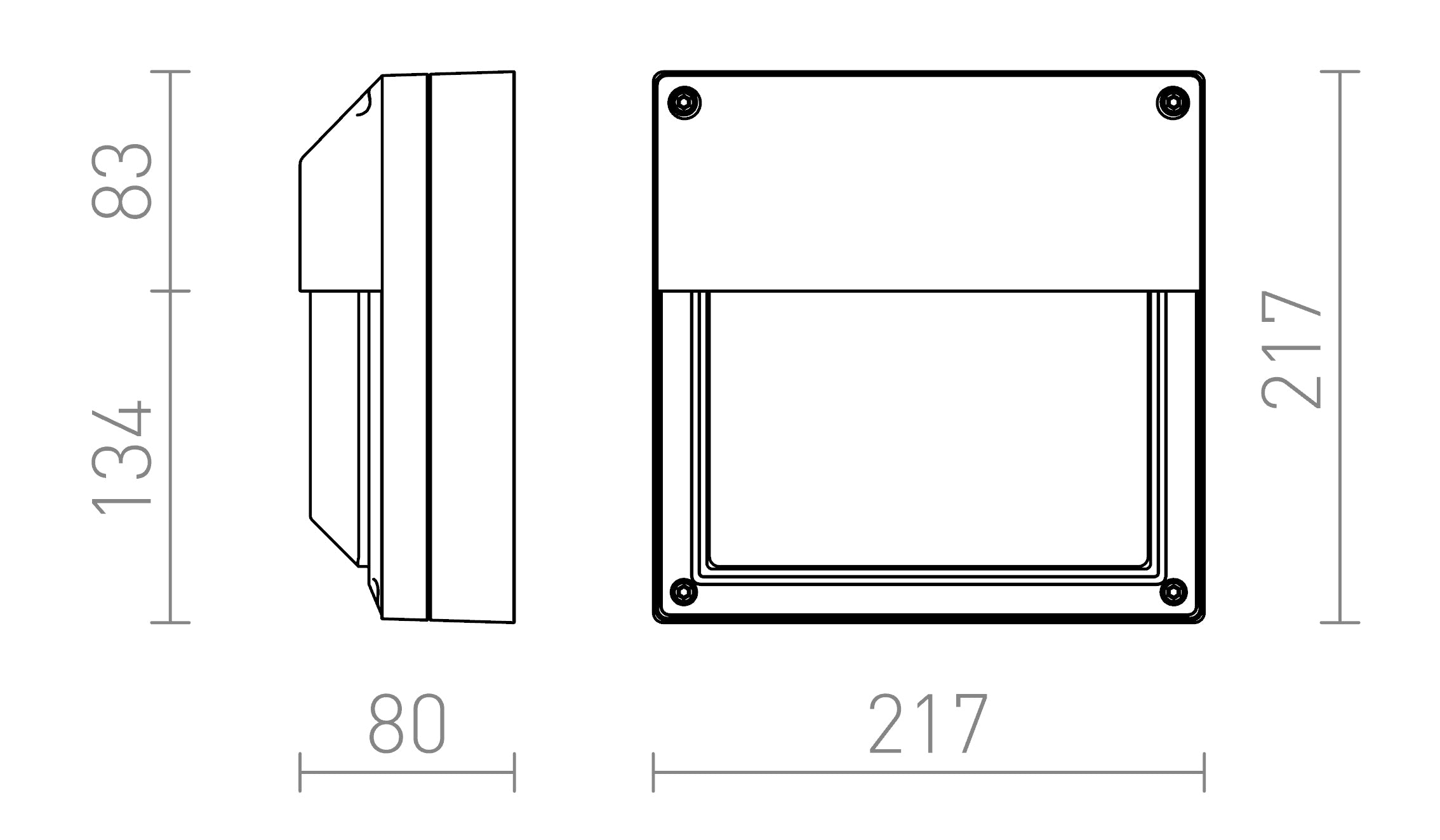 DELTA 215 WALL - Product sketch