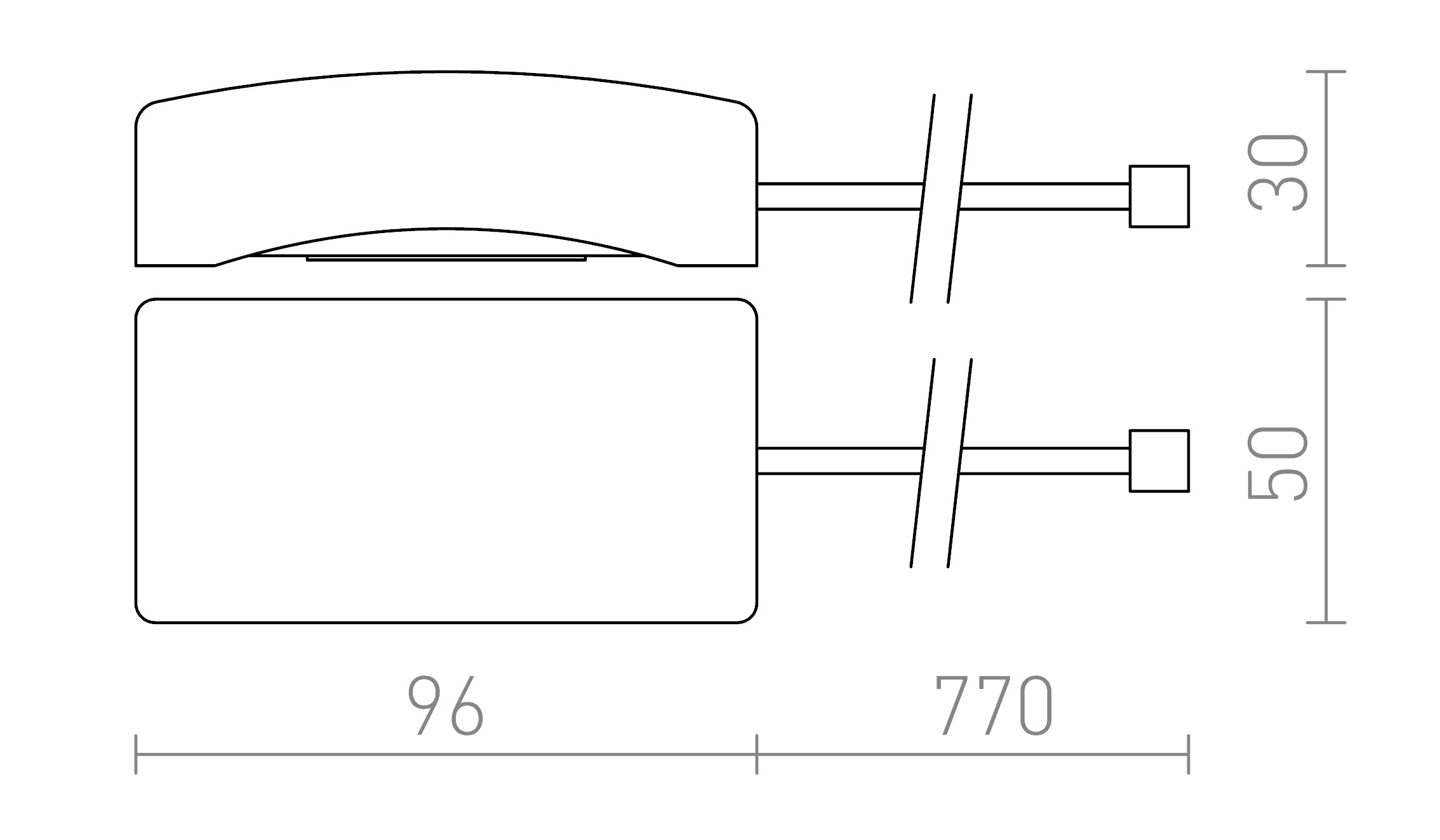 SENSOR RECESSED - Product sketch