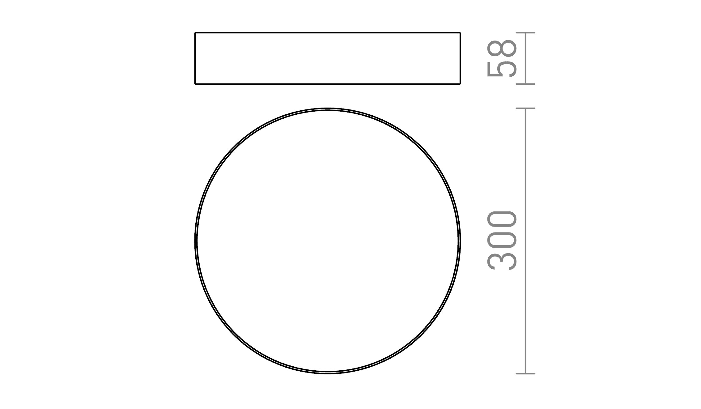 LARISA R 30 CEILING - Product sketch