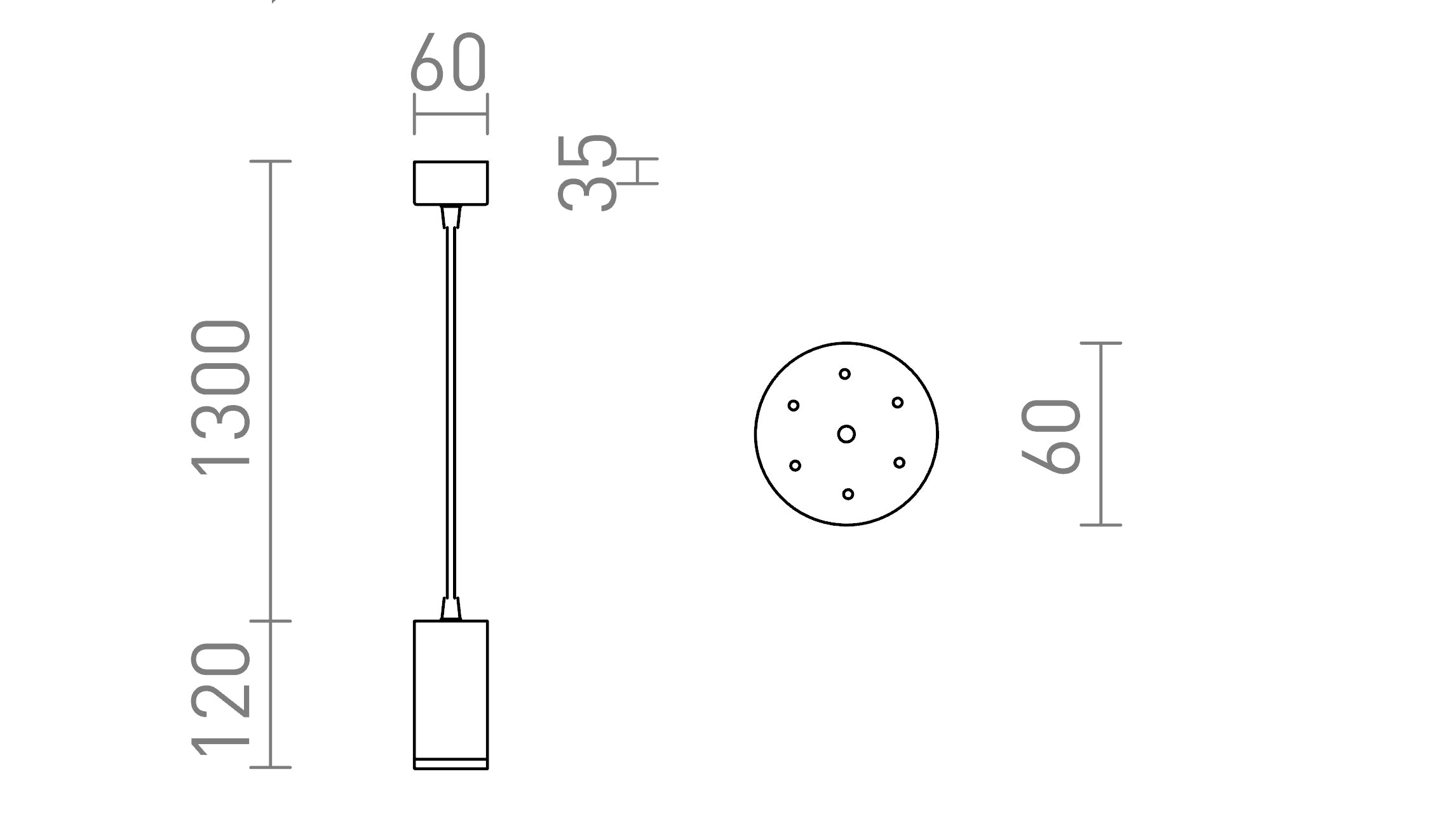 BELENOS PENDANT - Product sketch