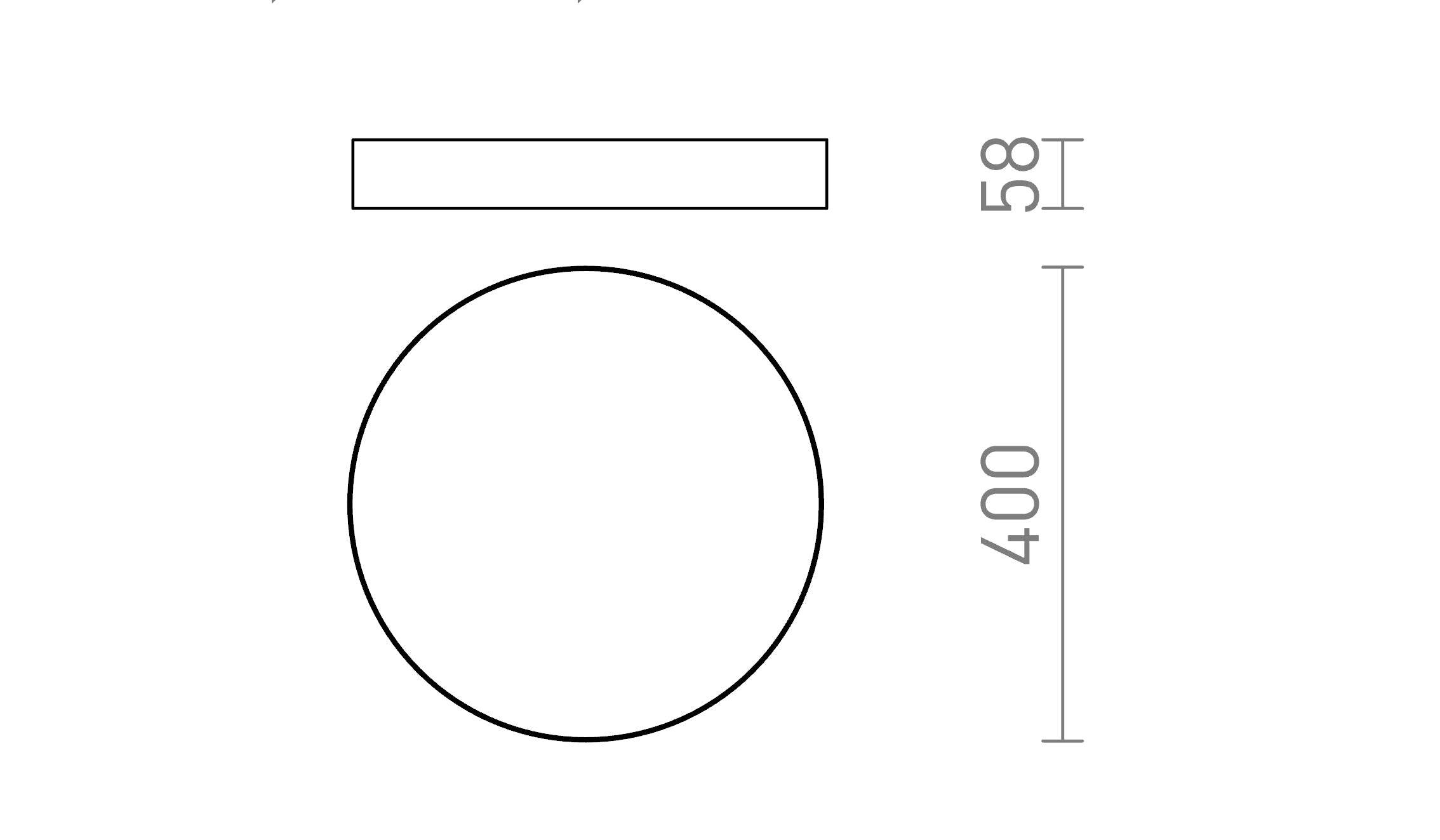 LARISA R 40 CEILING - Product sketch