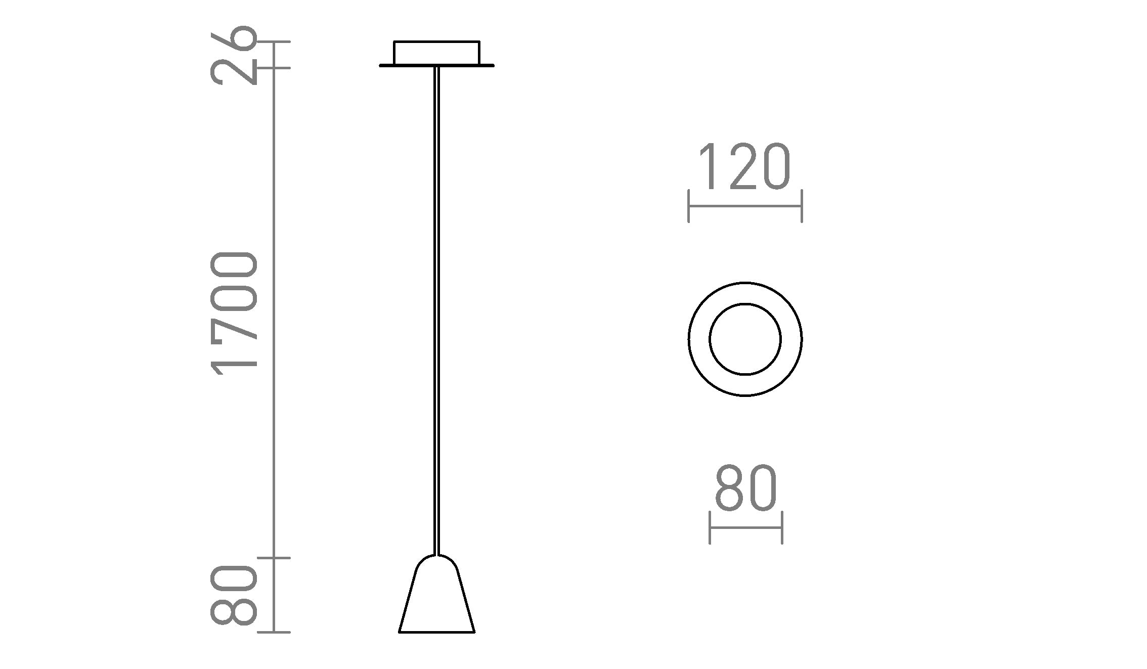 STIG PENDANT - Product sketch
