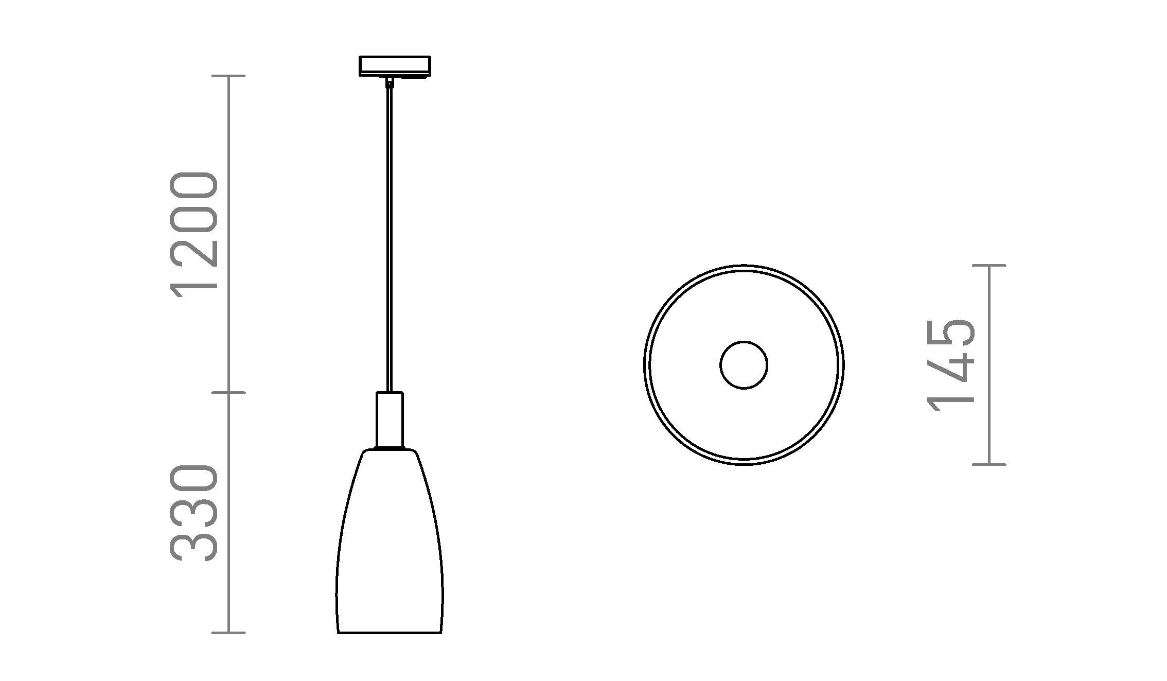 BELLINI E14 FOR 1-CIRCUIT TRACKS - Product sketch