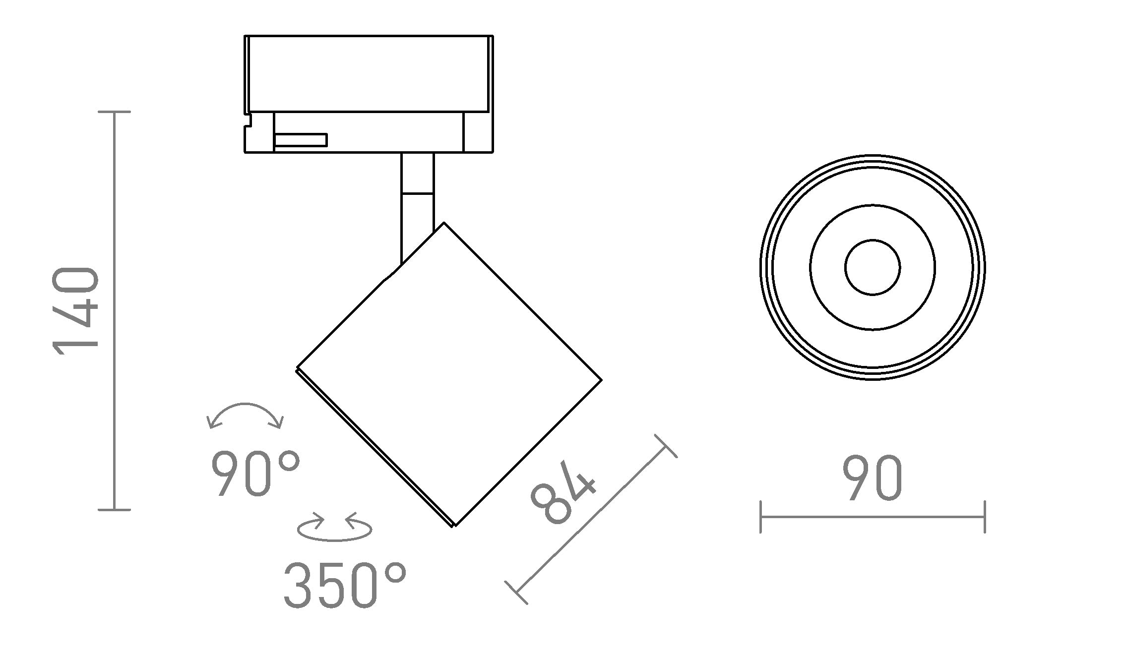 IRIS 9 FOR 3-CIRCUIT TRACKS - Product sketch