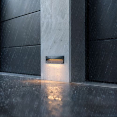 Recessed outdoor wall lights