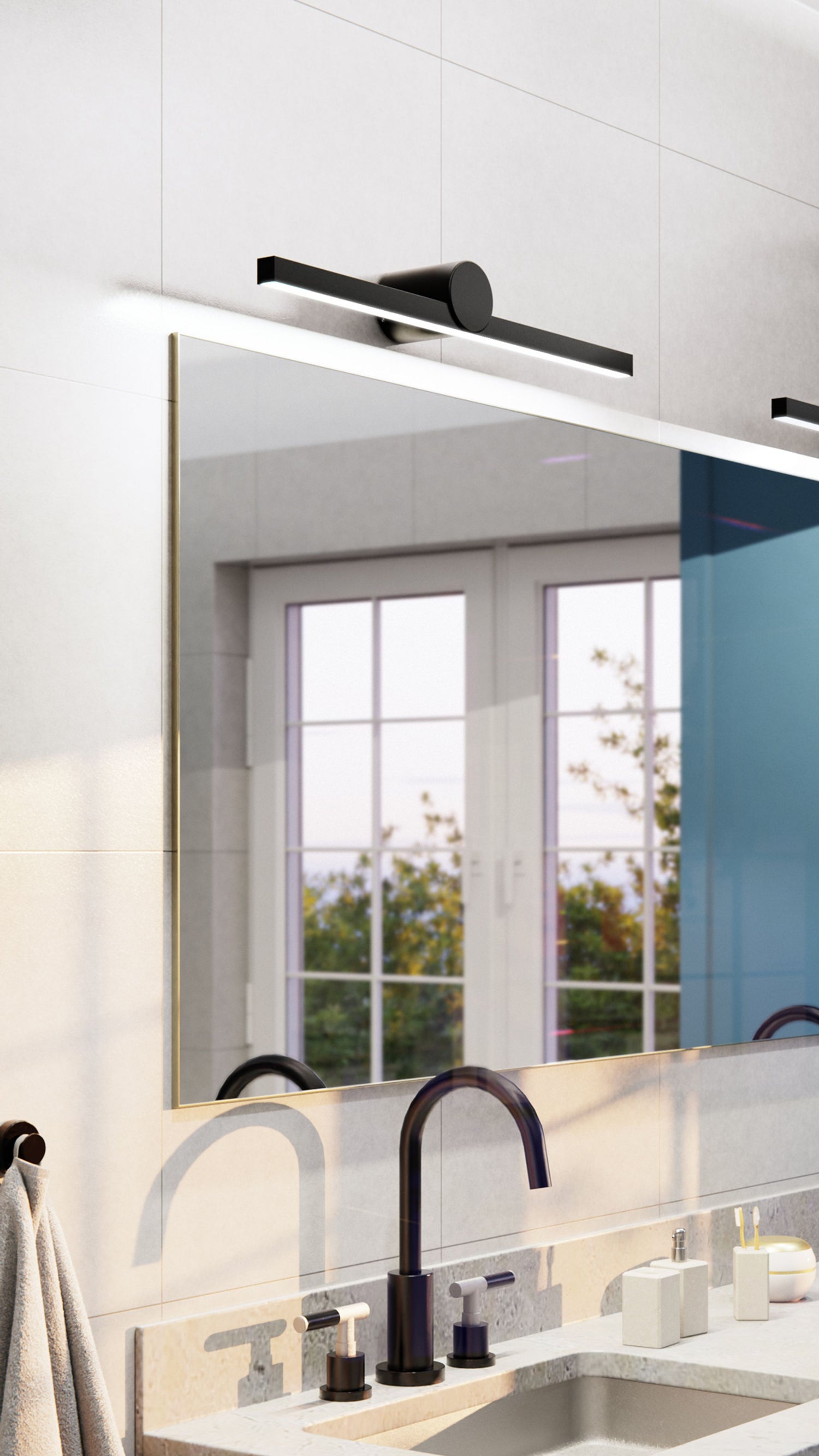 above mirror lights