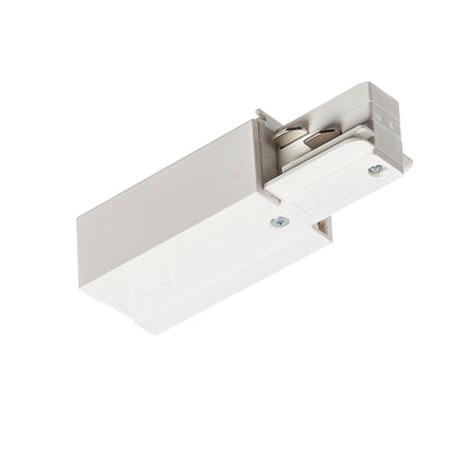 RENDL 3-circuit track system EUTRAC feed-in, polarity left white  230V  R11314 2