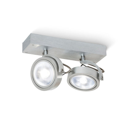 RENDL Outlet KELLY II wall  brushed aluminum 230V LED G53 2x15W R12328 1