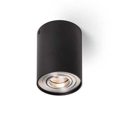 RENDL Outlet MILANO I ceiling matt black brushed aluminum 230V GU10 35W R12681 1