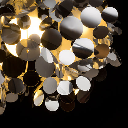 RENDL pendant lamp CONFETTI pendant  chrome foil 230V LED E27 15W R13285 3