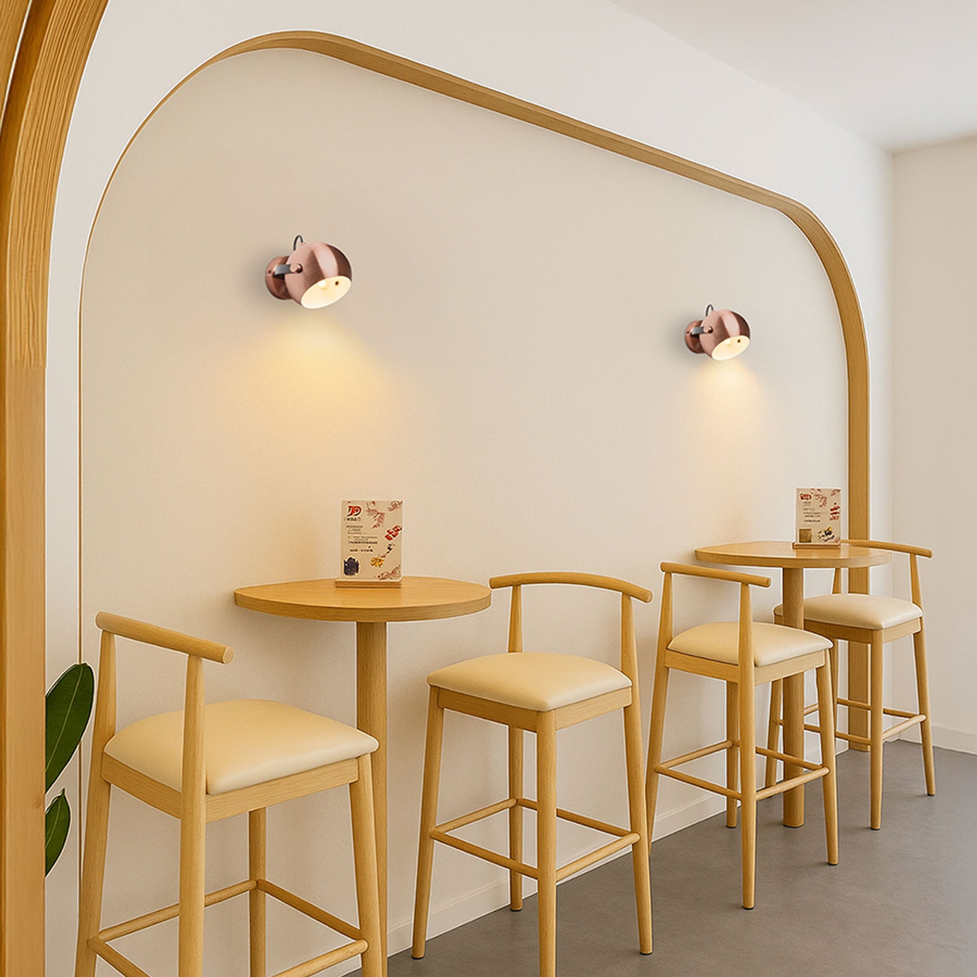 RENDL spotlight AGNETA surface mounted  brushed copper/black 230V LED E27 11W R13896 3
