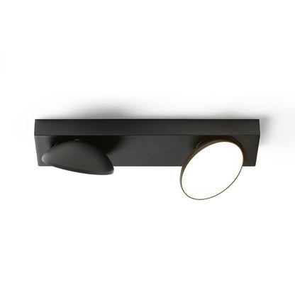 RENDL spotlight ELISEO II surface mounted black  230V LED 2x5W  3000K R13917 2