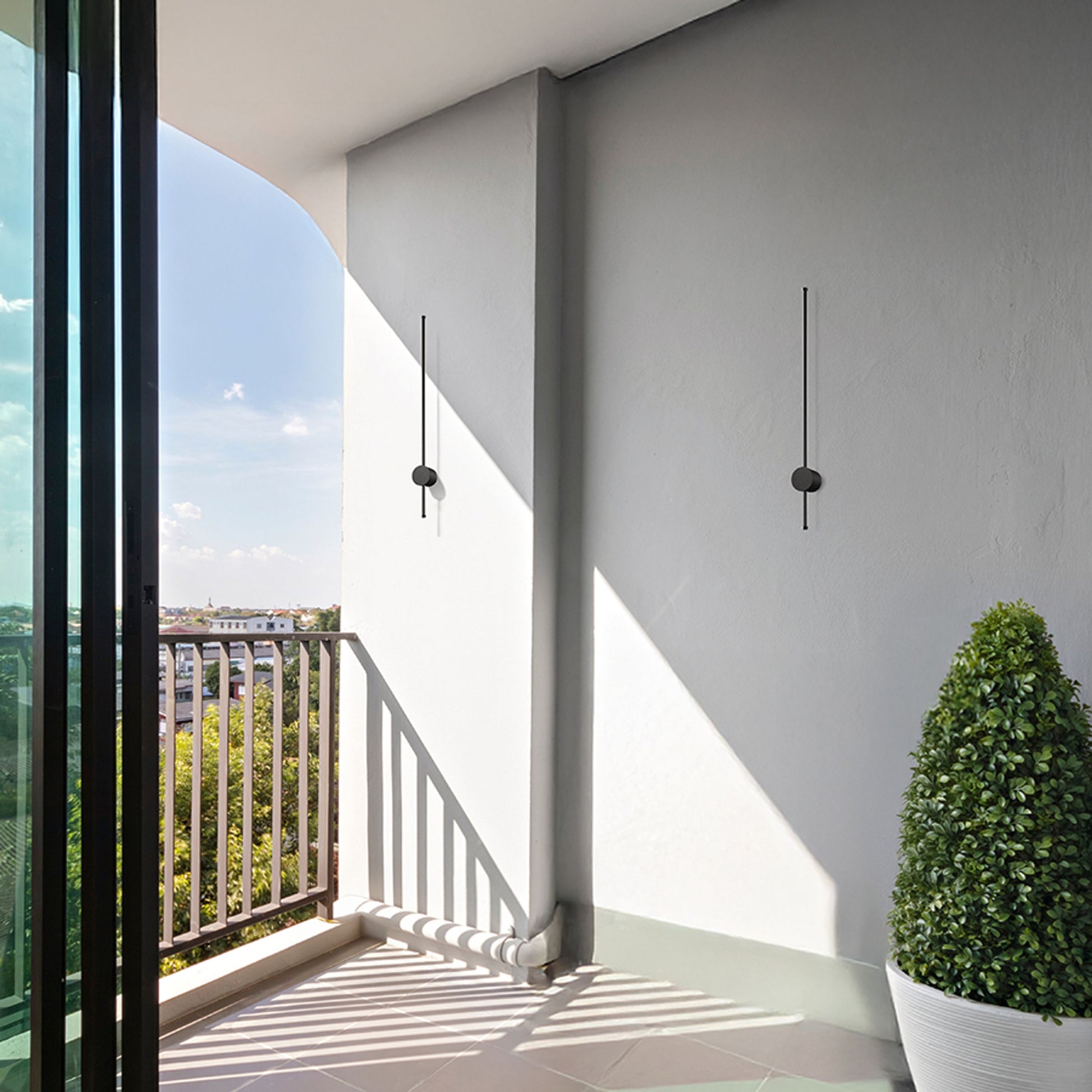 RENDL outdoor lamp BEEM 80 wall black grey frosted acrylic 230V LED 14W 120° IP54  3000K R14193 4