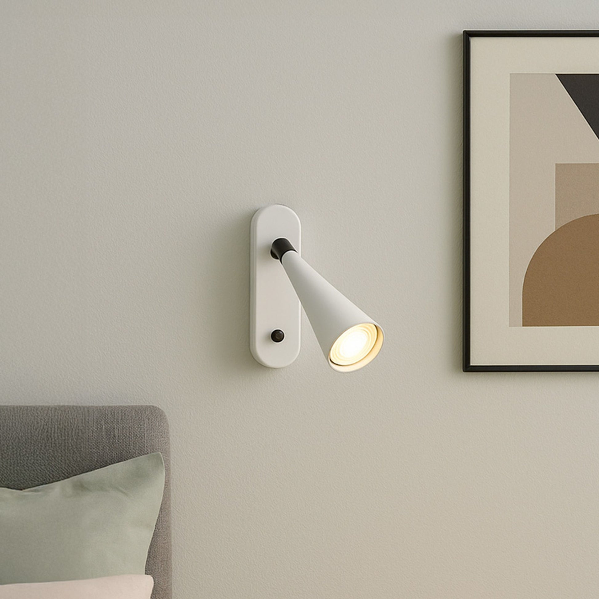 RENDL spotlight ALEXIS wall white/black  230V LED GU10 5W R14465 3